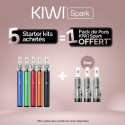 Pack Offre - Kit Kiwi Spark 700mAh - Kiwi Vapor 5+1 pack de pods