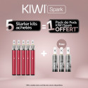 Pack Offre - Kit Kiwi Spark 700mAh - Kiwi Vapor 5+1 pack de pods