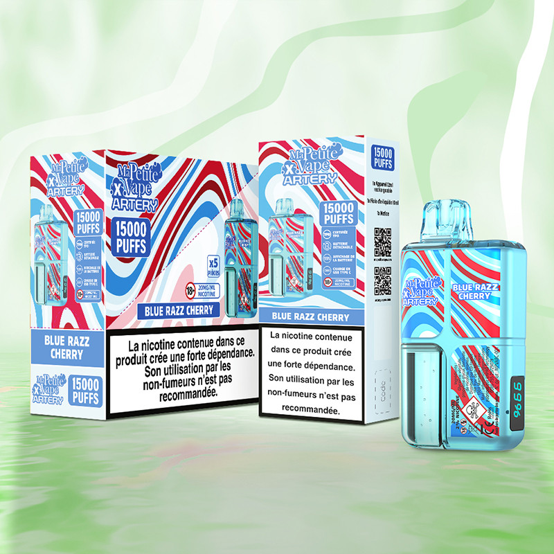 Puff Ma Petite Vape x Artery 15K Blue Razz Cherry 600mAh 12ml - Ma Petite Vape