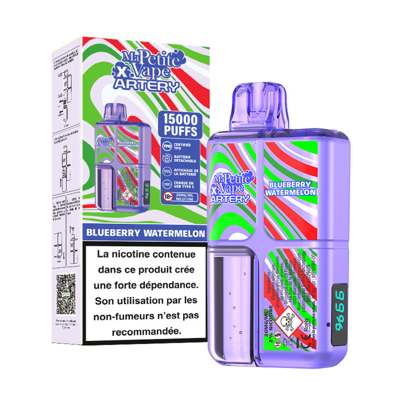 Puff Ma Petite Vape x Artery 15K Blueberry Watermelon 600mAh 12ml - Ma Petite Vape