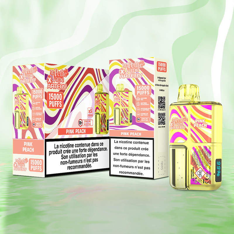 Puff Ma Petite Vape x Artery 15K Pink Peach 600mAh 12ml - Ma Petite Vape