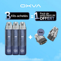 Pack Offre - Kit Pod NeXLIM Go 1800mAh - OXVA 3+1 pack de cartouches