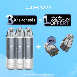 Pack Offre - Kit Pod NeXLIM Go 1800mAh - OXVA 3+1 pack de cartouches