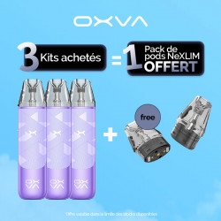 Pack Offre - Kit Pod NeXLIM Go 1800mAh - OXVA 3+1 pack de cartouches