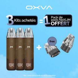 Pack Offre - Kit Pod NeXLIM Go 1800mAh - OXVA 3+1 pack de cartouches