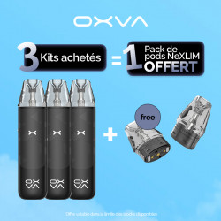Pack Offre - Kit Pod NeXLIM Go 1800mAh - OXVA 3+1 pack de cartouches