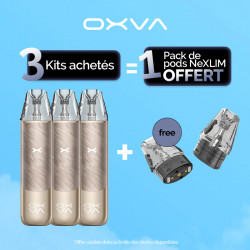 Pack Offre - Kit Pod NeXLIM Go 1800mAh - OXVA 3+1 pack de cartouches