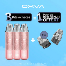 Pack Offre - Kit Pod NeXLIM Go 1800mAh - OXVA 3+1 pack de cartouches