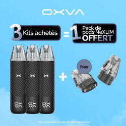 Pack Offre - Kit Pod NeXLIM Go 1800mAh - OXVA 3+1 pack de cartouches