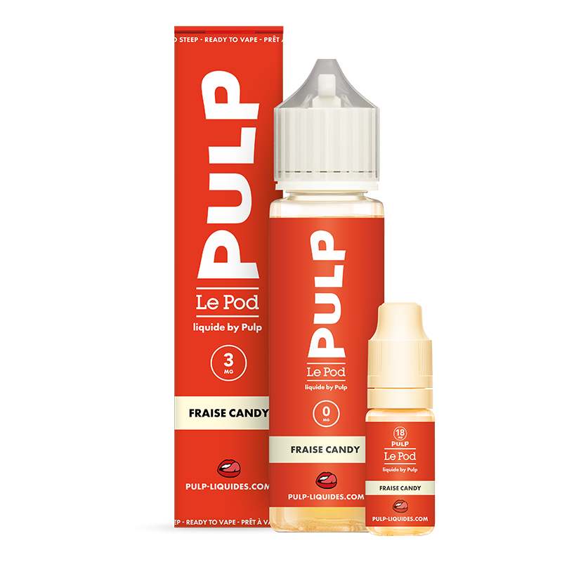 Pack Fraise Candy 60ml Le Pod Liquide - Pulp