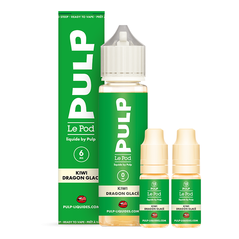 Pack Kiwi Dragon Glacé 60ml Le Pod Liquide - Pulp