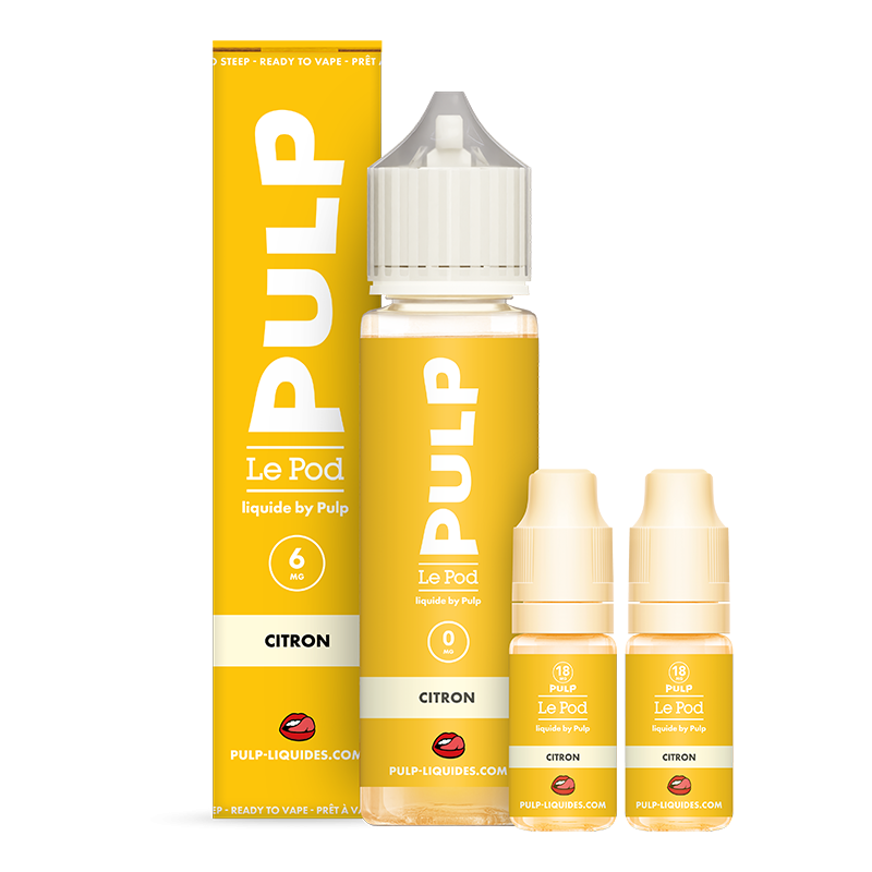 Pack Citron 60ml Le Pod Liquide - Pulp