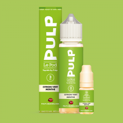 Pack Citron Vert Menthe 60ml Le Pod Liquide - Pulp