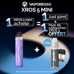 Pack Offre - Kit Pod XROS 5 Mini 1500mAh - Vaporesso 1+1 pack de pods+1 Just 50ml