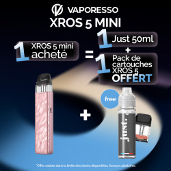 Pack Offre - Kit Pod XROS 5 Mini 1500mAh - Vaporesso 1+1 pack de pods+1 Just 50ml