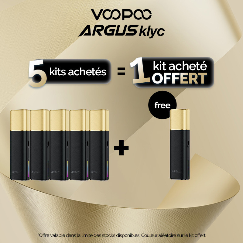 Pack Offre - Kit Pod Argus Klyc 1350mAh - Voopoo 5+1