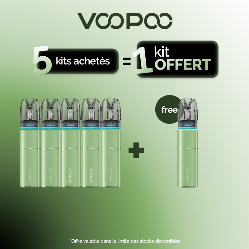 Pack Offre - Kit Pod Argus G3 Mini 1350mAh - Voopoo 5+1