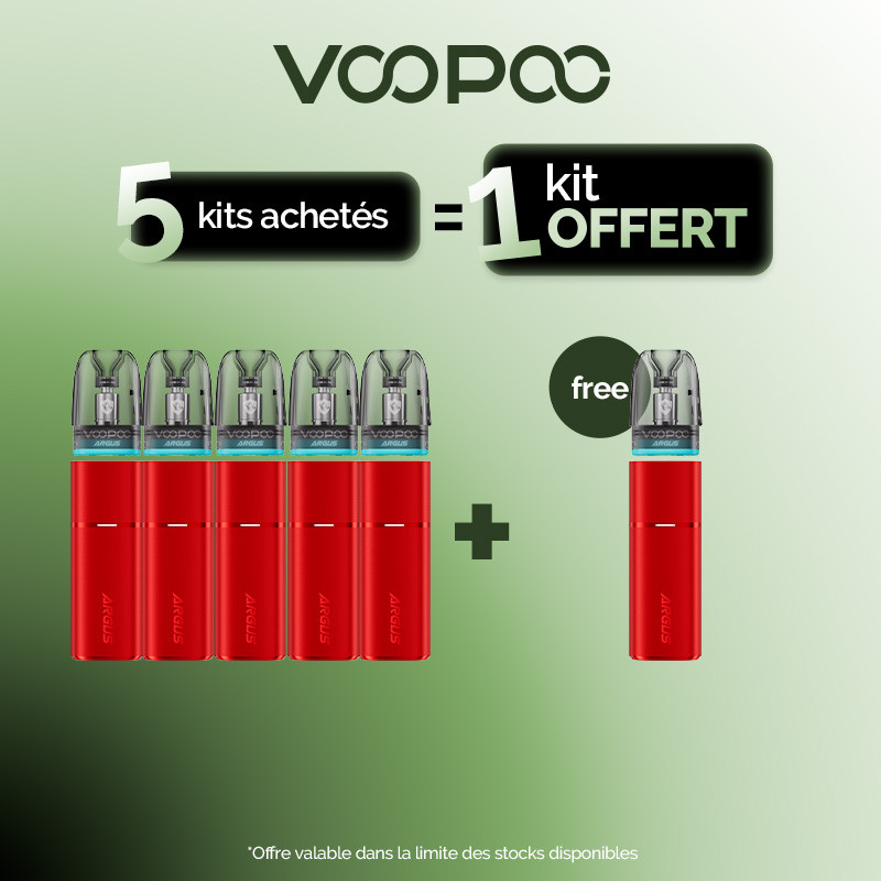 Pack Offre - Kit Pod Argus G3 Mini 1350mAh - Voopoo 5+1