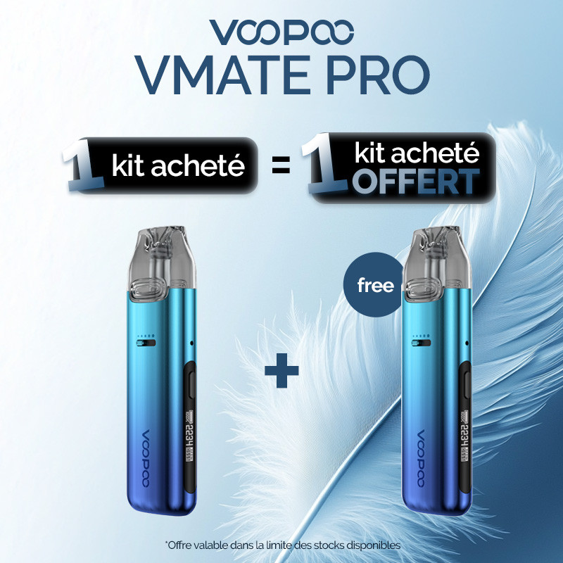 Pack Offre - Kit Pod Vmate Pro 900mAh - Voopoo 1+1