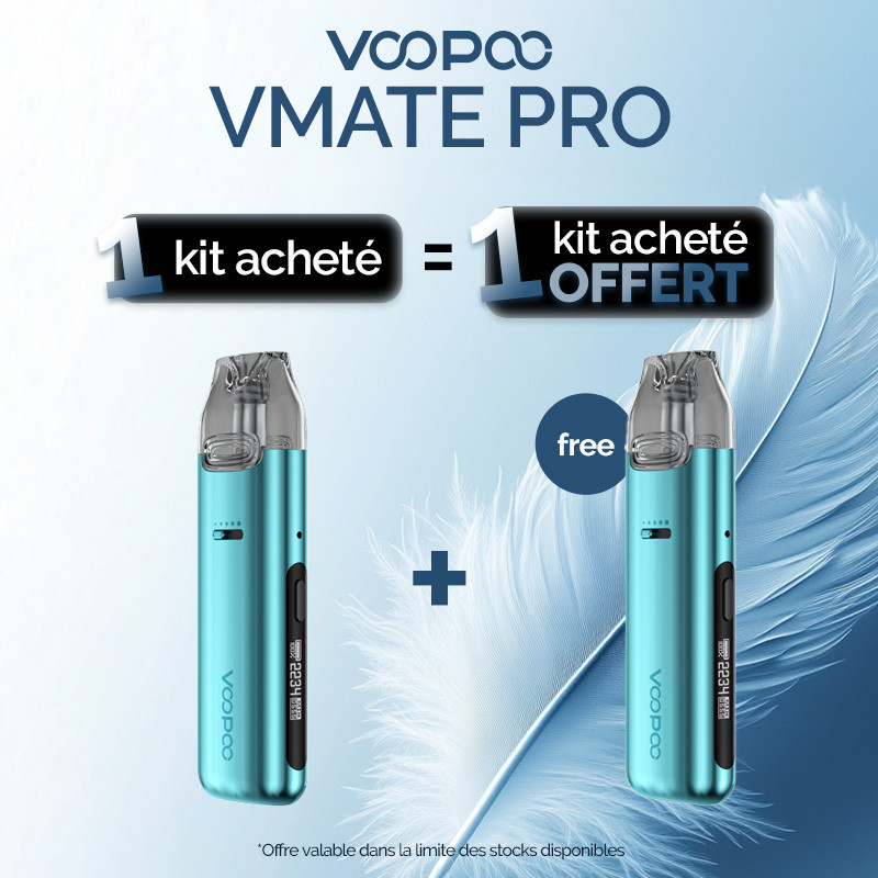 Pack Offre - Kit Pod Vmate Pro 900mAh - Voopoo 1+1