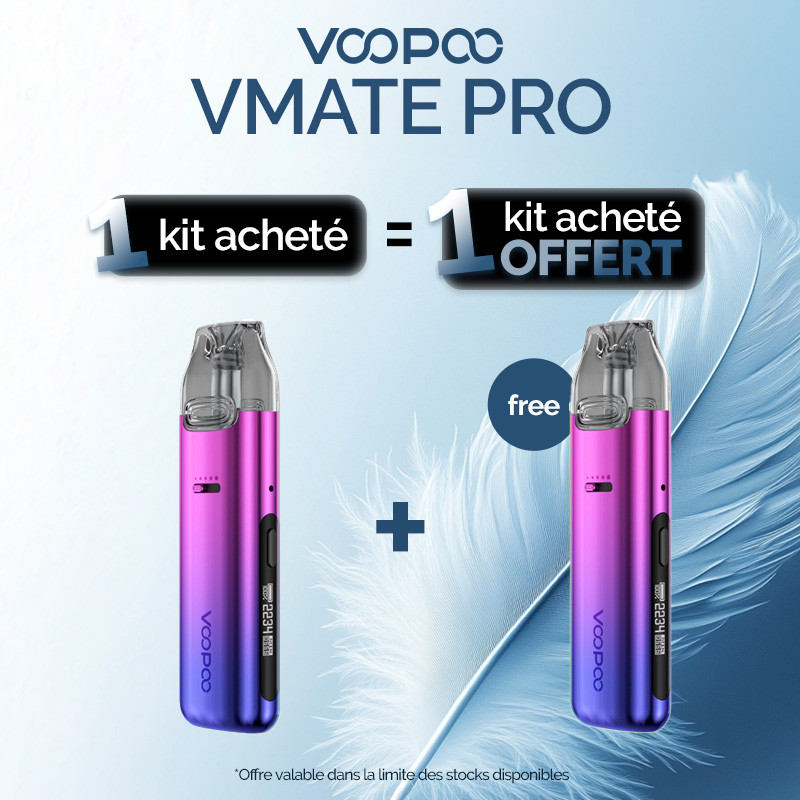 Pack Offre - Kit Pod Vmate Pro 900mAh - Voopoo 1+1