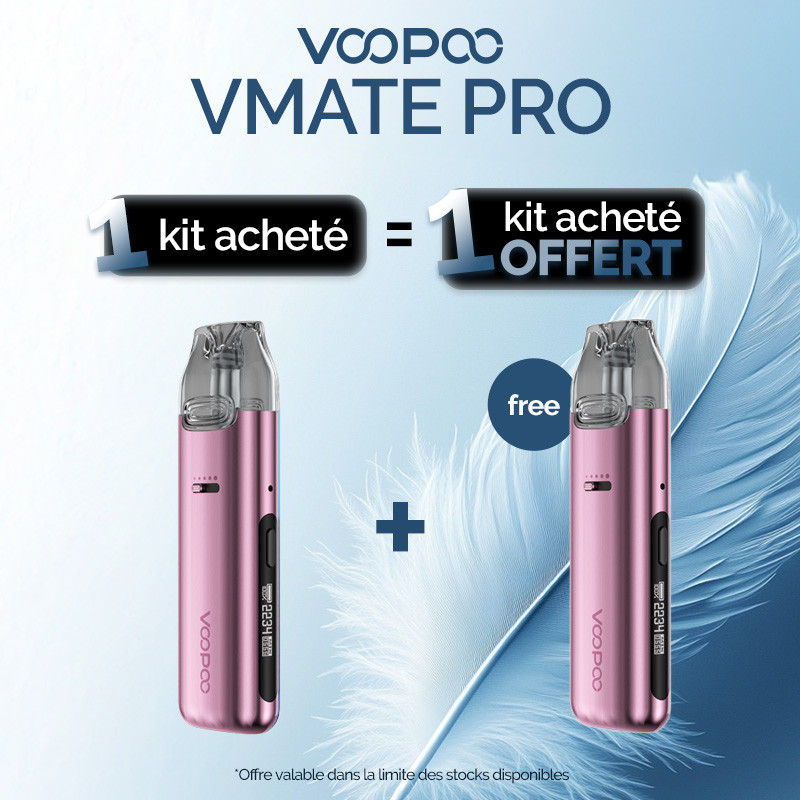Pack Offre - Kit Pod Vmate Pro 900mAh - Voopoo 1+1