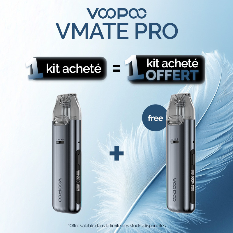Pack Offre - Kit Pod Vmate Pro 900mAh - Voopoo 1+1
