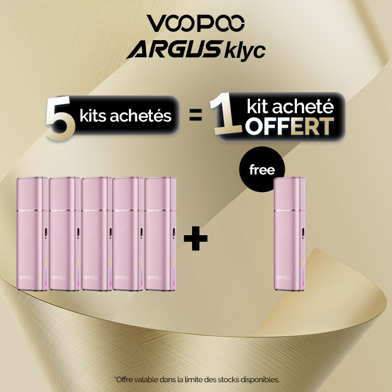 Pack Offre - Kit Pod Argus Klyc 1350mAh - Voopoo 5+1