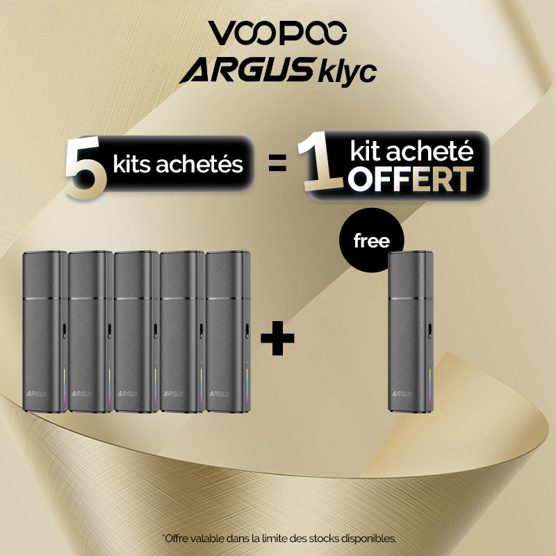 Pack Offre - Kit Pod Argus Klyc 1350mAh - Voopoo 5+1