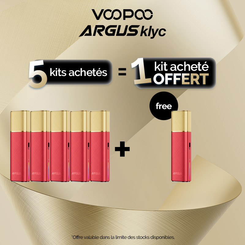 Pack Offre - Kit Pod Argus Klyc 1350mAh - Voopoo 5+1