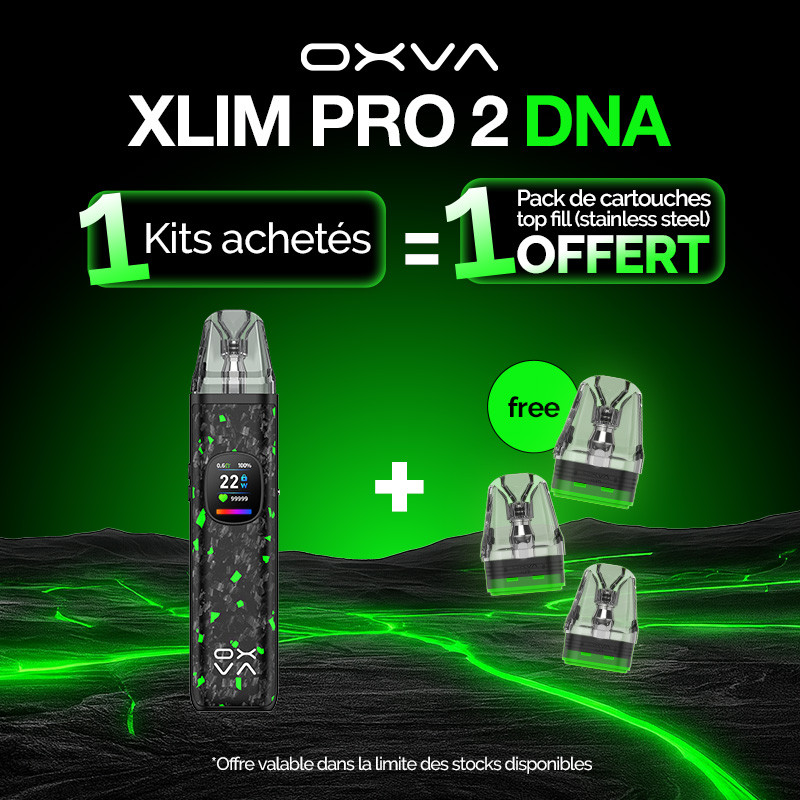 Pack Offre - Kit Pod XLIM PRO 2 DNA 1300mAh - OXVA 1+1 pack de pods