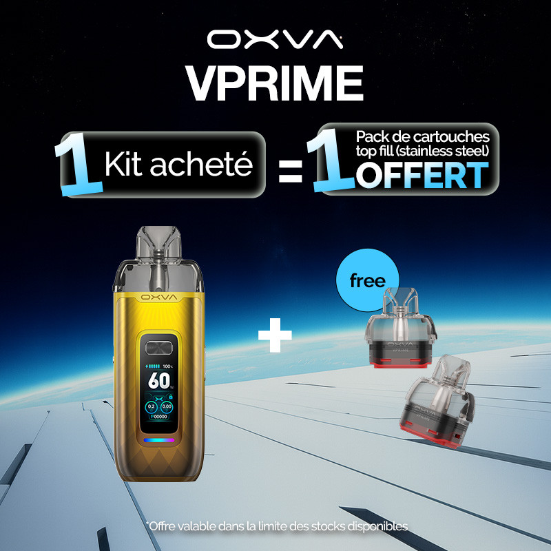 Pack Offre - Kit Pod VPrime - Oxva 1+1 pack de pods offert
