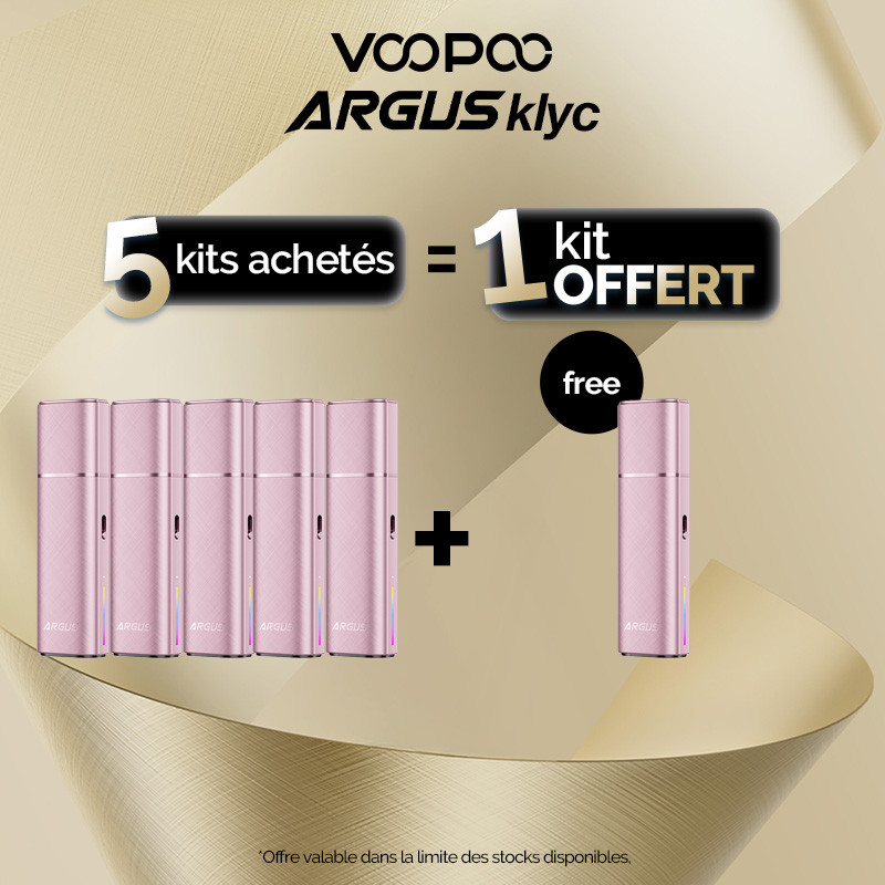 Pack Offre - Kit Pod Argus Klyc 1350mAh - Voopoo 5+1