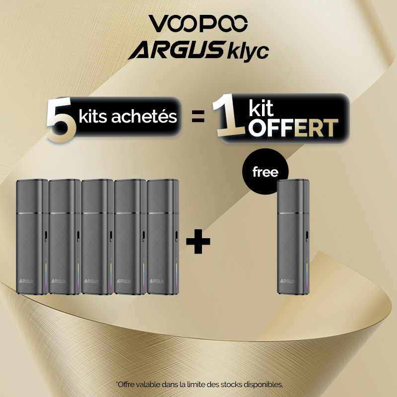 Pack Offre - Kit Pod Argus Klyc 1350mAh - Voopoo 5+1