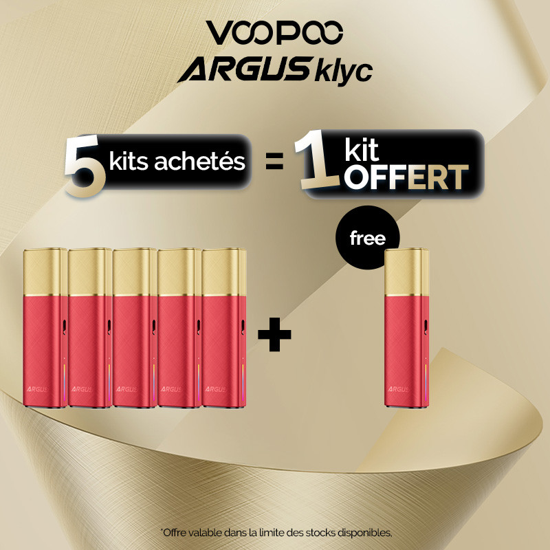Pack Offre - Kit Pod Argus Klyc 1350mAh - Voopoo 5+1