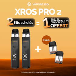 Pack Offre - Kit Pod XROS PRO 2 2000mAh - Vaporesso 2+1 pack de cartouches