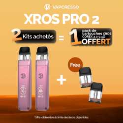 Pack Offre - Kit Pod XROS PRO 2 2000mAh - Vaporesso 2+1 pack de cartouches