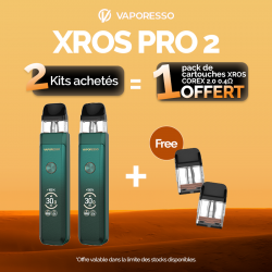 Pack Offre - Kit Pod XROS PRO 2 2000mAh - Vaporesso 2+1 pack de cartouches