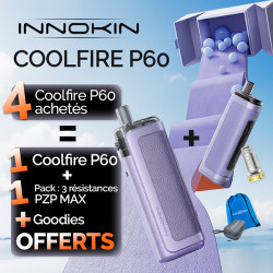 Pack Offre - Kit Pod Coolfire P60 3200mAh - Innokin 4+1+1