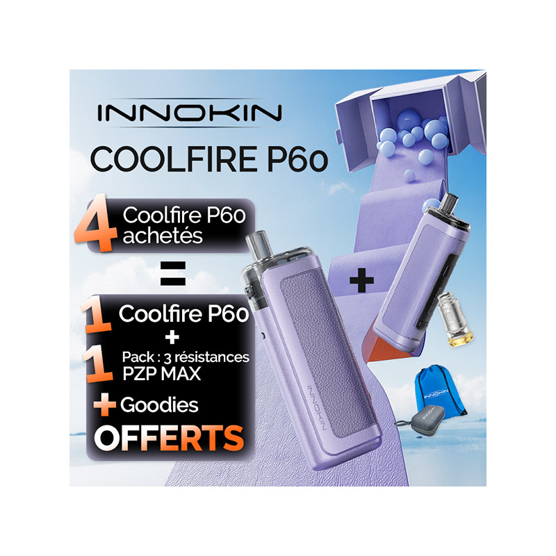 Pack Offre - Kit Pod Coolfire P60 3200mAh - Innokin 4+1+1