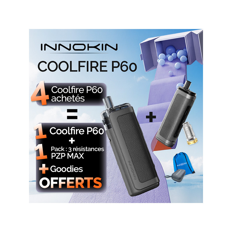 Pack Offre - Kit Pod Coolfire P60 3200mAh - Innokin 4+1+1