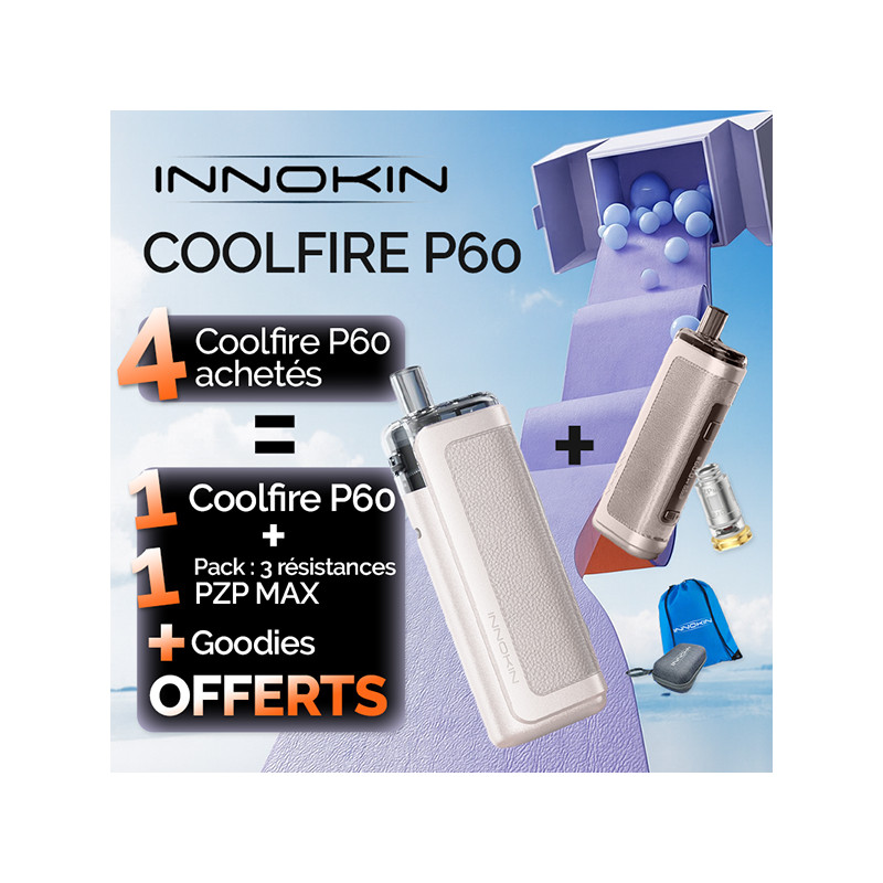 Pack Offre - Kit Pod Coolfire P60 3200mAh - Innokin 4+1+1