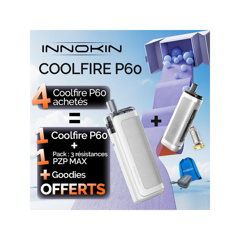 Pack Offre - Kit Pod Coolfire P60 3200mAh - Innokin 4+1+1