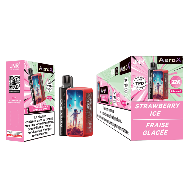 Puff AeroX 32K Strawberry Ice 850mAh 22ml - JNR