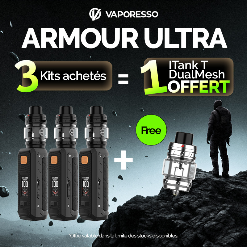 Pack Offre - Kit Armour Ultra 100w - Vaporesso 3+1 iTank T Dual Mesh