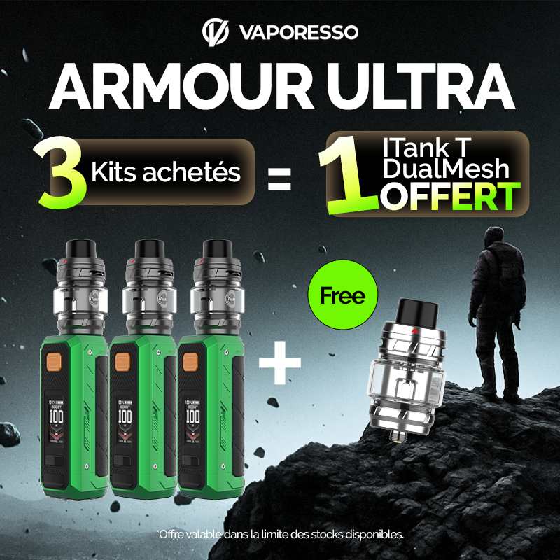 Pack Offre - Kit Armour Ultra 100w - Vaporesso 3+1 iTank T Dual Mesh