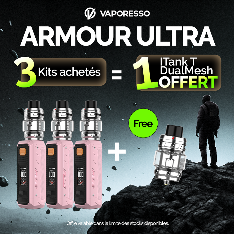 Pack Offre - Kit Armour Ultra 100w - Vaporesso 3+1 iTank T Dual Mesh