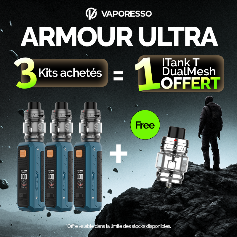 Pack Offre - Kit Armour Ultra 100w - Vaporesso 3+1 iTank T Dual Mesh