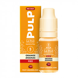 Orange Ananas 10ml Le Pod Liquide Fizz - Pulp (10 pièces)