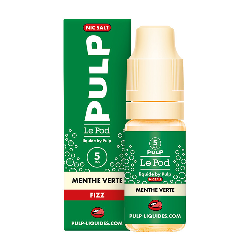 Menthe Verte 10ml Le Pod Liquide Fizz - Pulp (10 pièces)